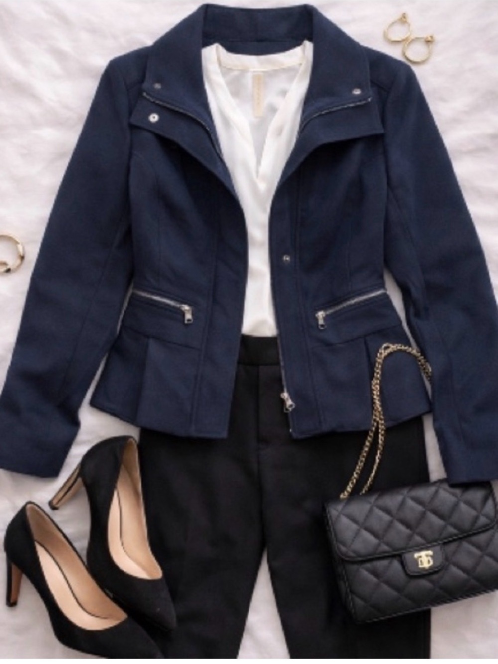 Express Women's Dark Navy Blazer Jacket